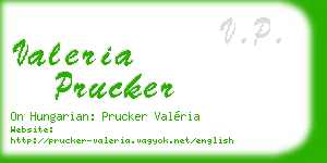 valeria prucker business card